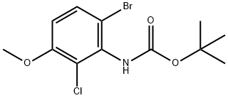 Tert-butyl N-(6-bromo-2-chloro-3-methoxyphenyl)carbamate 구조식 이미지