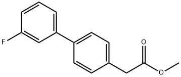 methyl 2-[4-(3-fluorophenyl)phenyl]acetate Structure