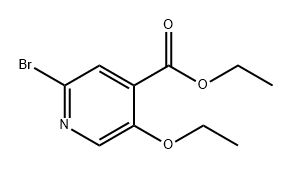 4-Pyridinecarboxylic acid, 2-bromo-5-ethoxy-, ethyl ester Structure