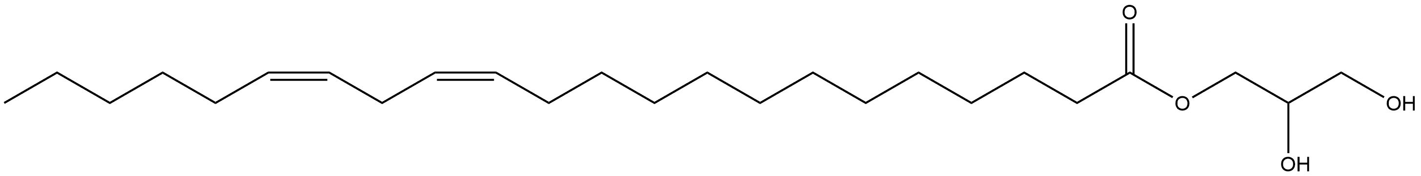 2,3-Dihydroxypropyl (13Z,16Z)-13,16-docosadienoate Structure