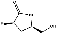 2-Pyrrolidinone, 3-fluoro-5-(hydroxymethyl)-, (3R,5R)- 구조식 이미지
