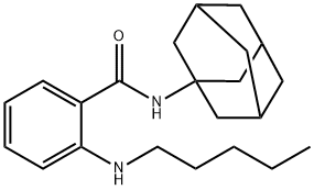 2-(Pentylamino)-N-tricyclo[3.3.1.13,7]dec-1-ylbenzamide Structure