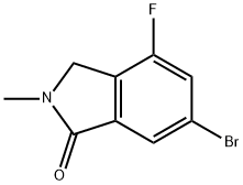 1H-Isoindol-1-one, 6-bromo-4-fluoro-2,3-dihydro-2-methyl- Structure