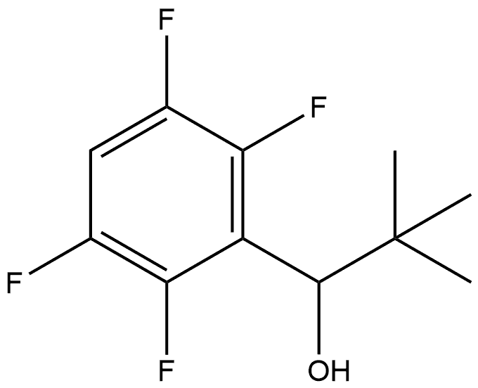 2,2-dimethyl-1-(2,3,5,6-tetrafluorophenyl)propan-1-ol Structure