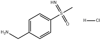 Benzenemethanamine, 4-(S-methylsulfonimidoyl)-, hydrochloride (1:1) 구조식 이미지