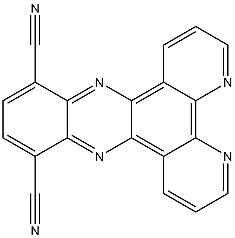 10,13-dicyanodipyrido-[3,2-a:2’,3’-c]phenazine Structure