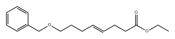 4-Octenoic acid, 8-(phenylmethoxy)-, ethyl ester, (4E)- Structure