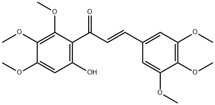 2-Propen-1-one, 1-(6-hydroxy-2,3,4-trimethoxyphenyl)-3-(3,4,5-trimethoxyphenyl)-, (2E)- Structure