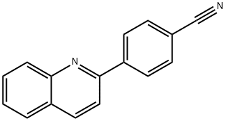 4-(quinolin-2-yl)benzonitrile Structure