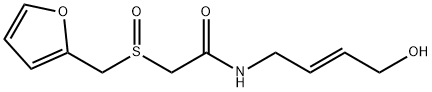 2-[(2-Furanylmethyl)sulfinyl]-N-[(2E)-4-hydroxy-2-buten-1-yl]acetamide Structure