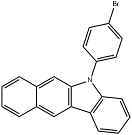 5H-Benzo[b]carbazole, 5-(4-bromophenyl)- 구조식 이미지