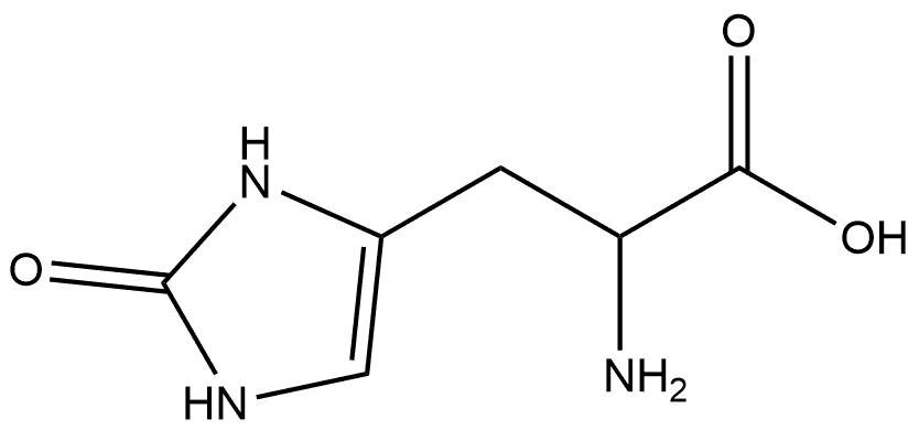 1H-Imidazole-4-propanoic acid, α-amino-2,3-dihydro-2-oxo- Structure