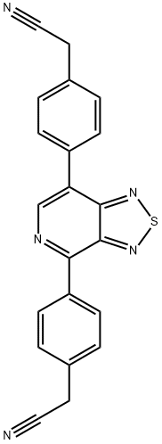 2,2'-([1,2,5]thiadiazolo[3,4-c]pyridine-4,7-diylbis(4,1-phenylene))diacetonitrile Structure