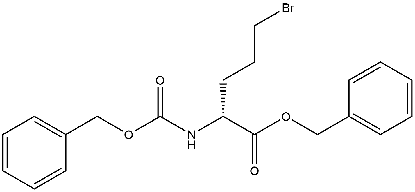 N-Cbz-5-bromo-D-norvaline benzyl ester Structure