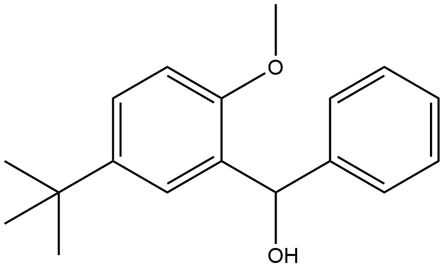 (5-(tert-butyl)-2-methoxyphenyl)(phenyl)methanol Structure