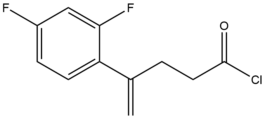 Benzenebutanoyl chloride, 2,4-difluoro-γ-methylene- 구조식 이미지