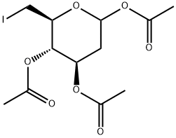 1,2,3-Tri-O-acetyl-2,6-dideoxy-6-iodo-D-glucopyranose Structure