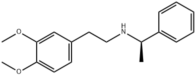 Benzeneethanamine, 3,4-dimethoxy-N-[(1R)-1-phenylethyl]- Structure