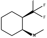 Cyclohexanamine, N-methyl-2-(trifluoromethyl)-, (1S,2R)- Structure