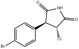 trans-3-(4-bromophenyl)-4-chloropyrrolidine-2，5-dione Structure