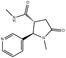 trans-N，1-dimethyl-5-oxo-2-(pyridin-3-yl)pyrrolidine-3-carboxamide Structure