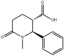 trans-1-methyl-6-oxo-2-phenylpiperidine-3-carboxylic acid 구조식 이미지