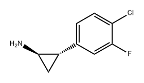 Cyclopropanamine, 2-(4-chloro-3-fluorophenyl)-, (1R,2S)- 구조식 이미지