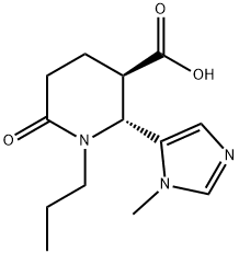 trans-2-(1-methyl-1H-imidazol-5-yl)-6-oxo-1-propylpiperidine-3-carboxylic acid Structure