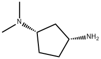 1-N,1-N-dimethylcyclopentane-1,3-diamine, cis Structure