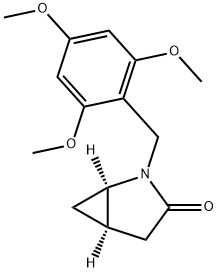 (1R,5R)-2-(2,4,6-trimethoxybenzyl)-2-azabicyclo[3.1.0]hexan-3-one Structure