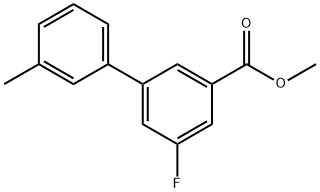 methyl 3-fluoro-5-(3-methylphenyl)benzoate Structure