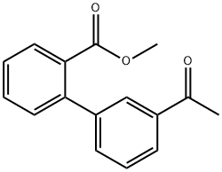 methyl 2-(3-acetylphenyl)benzoate Structure