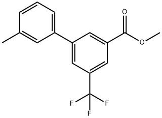 methyl 3-(3-methylphenyl)-5-(trifluoromethyl)benzoate Structure