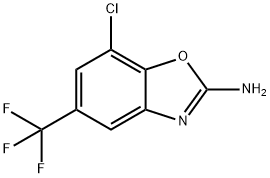 7-chloro-5-(trifluoromethyl)-1,3-benzoxazol-2-amine Structure