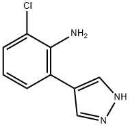 2-chloro-6-(1H-pyrazol-4-yl)aniline Structure