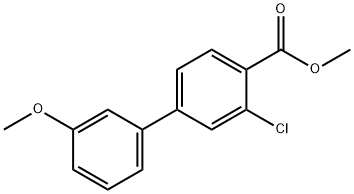 methyl 2-chloro-4-(3-methoxyphenyl)benzoate 구조식 이미지