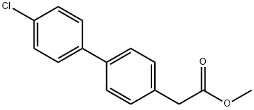 methyl 2-[4-(4-chlorophenyl)phenyl]acetate Structure