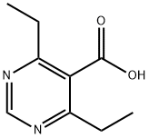 5-Pyrimidinecarboxylic acid, 4,6-diethyl- Structure