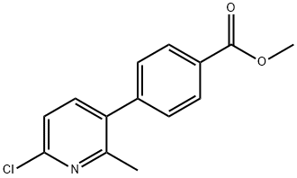 methyl 4-(6-chloro-2-methylpyridin-3-yl)benzoate Structure