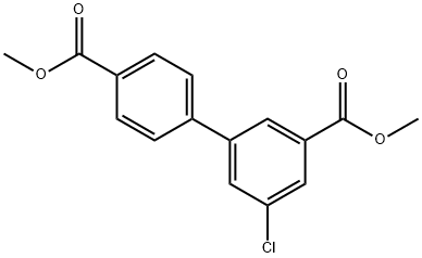 methyl 3-chloro-5-[4-(methoxycarbonyl)phenyl]benzoate Structure