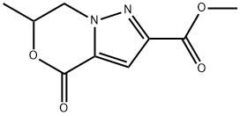 4H-Pyrazolo[5,1-c][1,4]oxazine-2-carboxylic acid, 6,7-dihydro-6-methyl-4-oxo-, methyl ester Structure