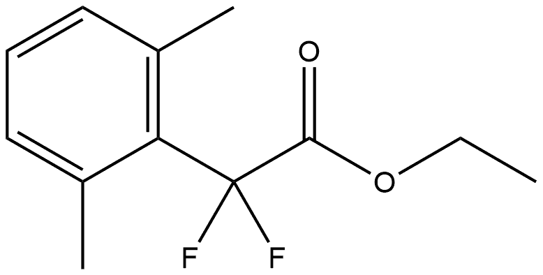 Ethyl α,α-difluoro-2,6-dimethylbenzeneacetate Structure