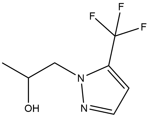 1-[5-(Trifluoromethyl)pyrazol-1-yl]propan-2-ol Structure