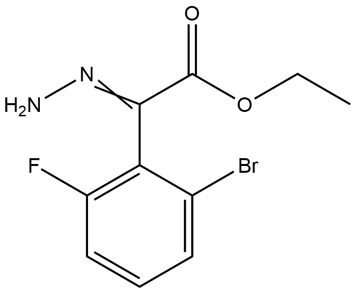 Ethyl 2-(2-bromo-6-fluorophenyl)-2-hydrazonoacetate Structure