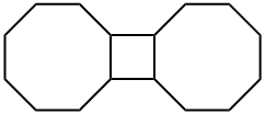 Hexadecahydrocyclobuta[1,2:3,4]dicyclooctene Structure