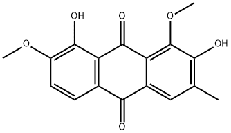 9,10-Anthracenedione, 2,8-dihydroxy-1,7-dimethoxy-3-methyl- Structure