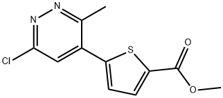 Methyl 5-(6-chloro-3-methylpyridazin-4-yl)thiophene-2-carboxylate Structure