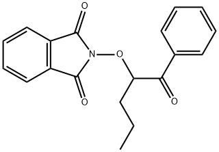 2-((1-oxo-1-phenylpentan-2-yl)oxy)isoindoline-1,3-dione Structure