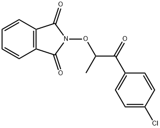 2-((1-(4-chlorophenyl)-1-oxopropan-2-yl)oxy)isoindoline-1,3-dione Structure