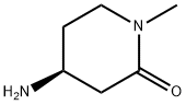 2-Piperidinone, 4-amino-1-methyl-, (4S)- Structure